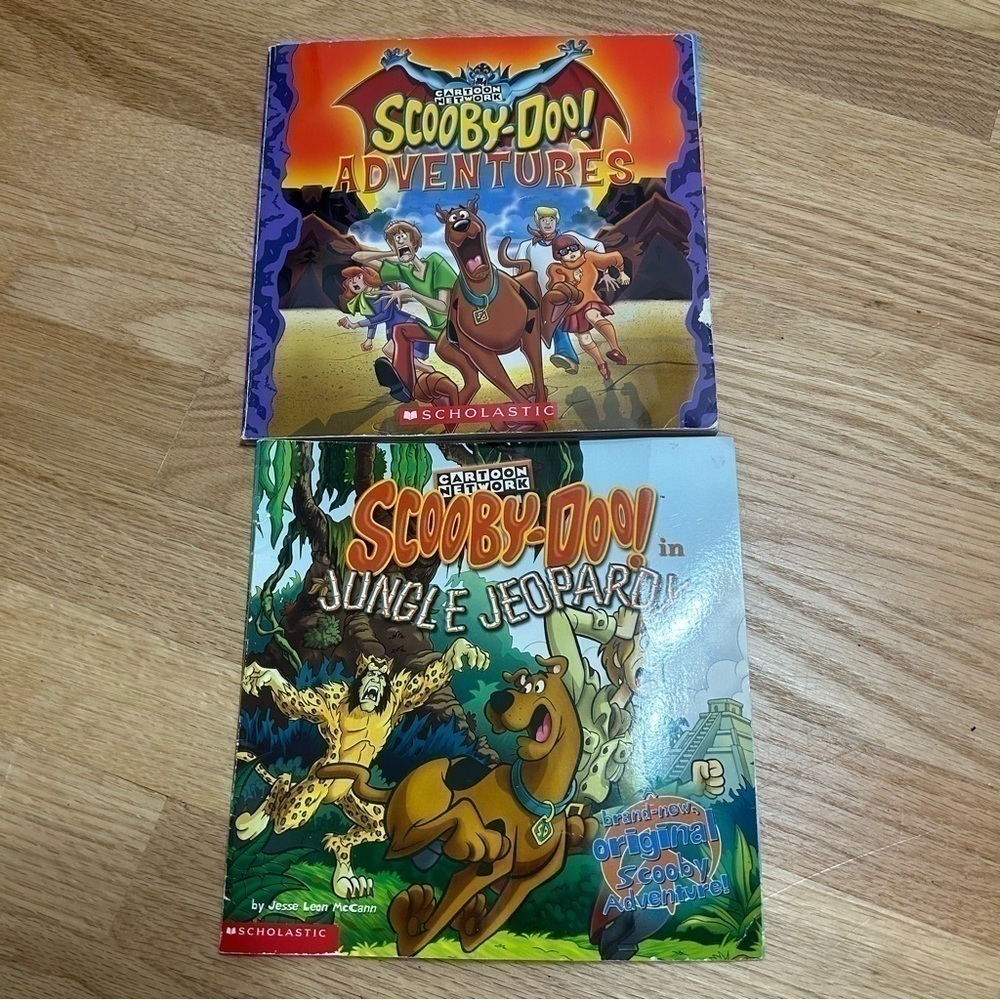Scooby Doo Book Bundle Lot Kids Children Jungle Jeopardy Adventures Scholastic
